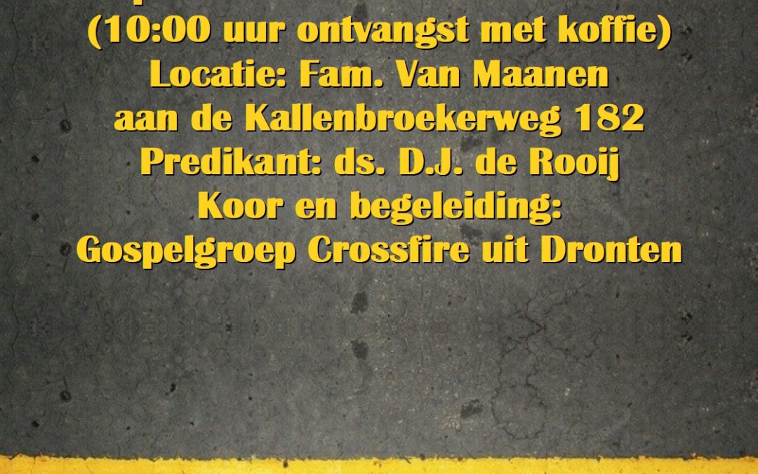 Openluchtdienst 30 juni